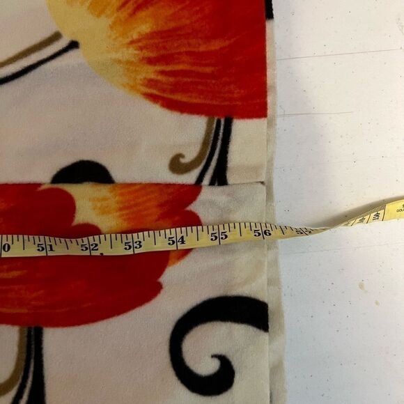 Vintage MCM floral fleece blanket knit mock neck zipper front robe dress medium - Picture 12 of 13